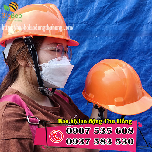 Nón bảo hô công trình màu cam chống va đập giá rẻ 2022