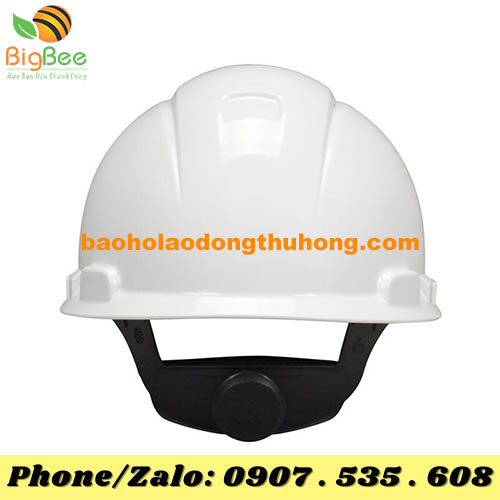 Nón bảo hộ công trình màu trắng loại có núm vặn