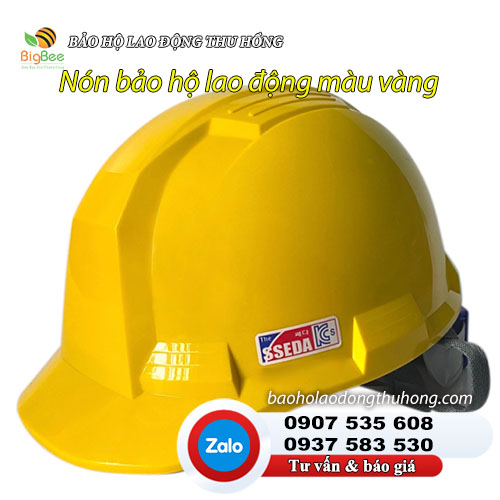 Nón bảo hộ kỹ sư, công nhân màu vàng