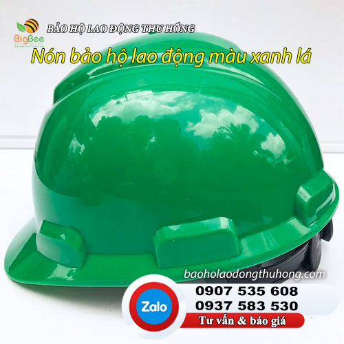 Nón bảo hộ lao động màu xanh lá cây chính hãng Nón bảo hộ lao động màu xanh lá cây chính hãng