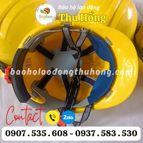 Nón bảo hộ màu vàng có núm xoay điều chỉnh Nón bảo hộ màu vàng có núm xoay điều chỉnh