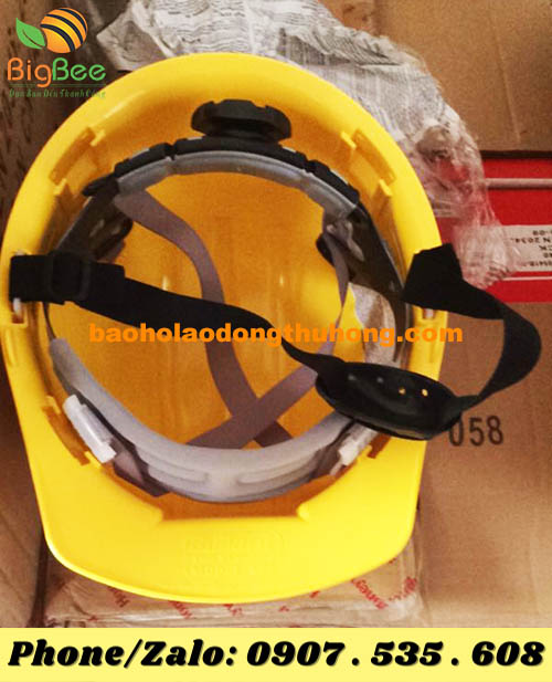 nón bảo hộ màu vàng loại có núm vặn 03