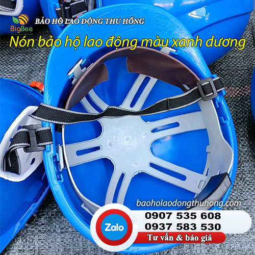 Cấu tạo của nón bảo hộ xanh dương Nón bảo hộ màu xanh dương của Thu Hồng 01