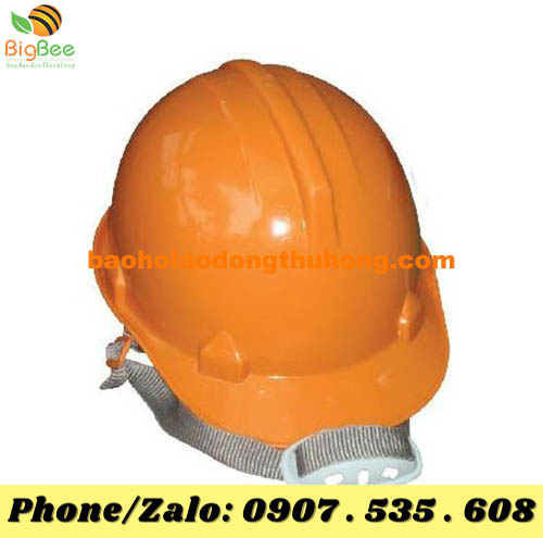 nón bảo hộ nhựa màu cam 01