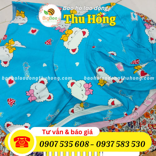 Nón chống nắng kèm khẩu trang vải cotton 2 lớp Nón chống nắng kèm khẩu trang vải cotton 2 lớp