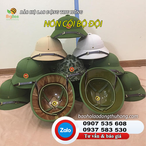 Nón cối bộ đội màu xanh rêu có quai cài 2 Nón cối bộ đội màu xanh rêu có quai cài 2