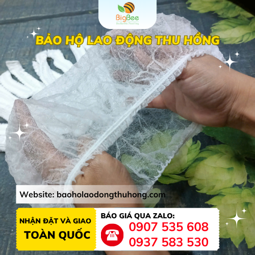 Nón con sâu phòng sạch Nón con sâu phòng sạch mềm mại, mỏng mịn