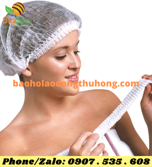 nón con sâu trắng dùng cho spa, thẩm mỹ viện