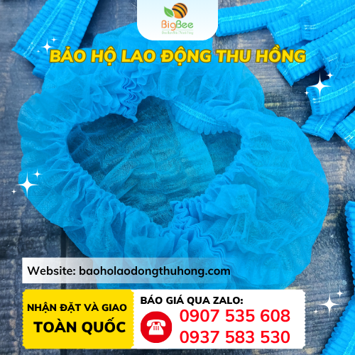 Nón con sâu y tế BISOU trùm tóc có chun viền Nón con sâu y tế BISOU trùm tóc có chun viền