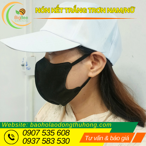 Nón kết trắng trơn đơn giản, tinh tế cho nam nữ Nón kết trắng trơn đơn giản, tinh tế cho nam nữ