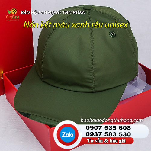 Nón kết xanh rêu trơn phong cách năng động trẻ trung Nón kết xanh rêu trơn phong cách năng động trẻ trung