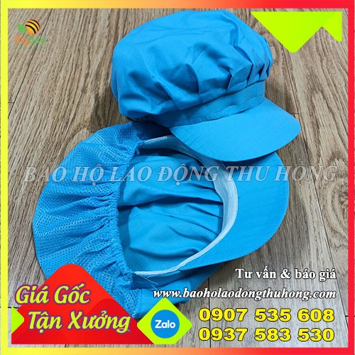 Nón kết xếp ly phối lưới màu xanh Nón kết xếp ly phối lưới màu xanh