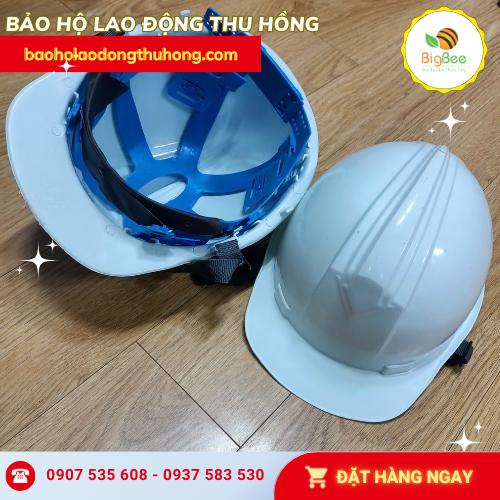 Nón kỹ sư Bảo Bình màu trắng đạt chuẩn an toàn cho công trình Nón kỹ sư Bảo Bình màu trắng đạt chuẩn an toàn cho công trình