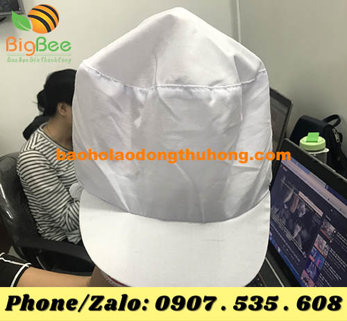 nón lưới cho công nhân nữ làm từ vải Kate Silk