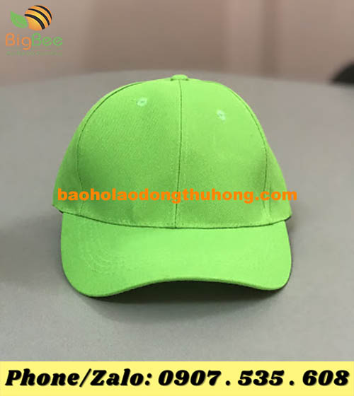 nón lưỡi trai vải kaki xanh lá cây