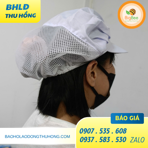 Nón lưới trùm tóc xếp ly cao cấp nam nữ Nón lưới trùm tóc xếp ly cao cấp nam nữ