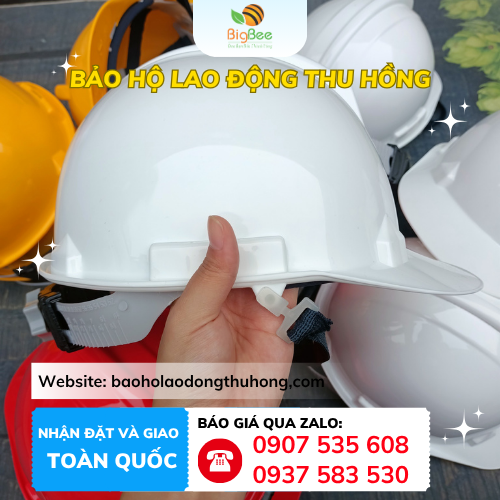 Chất liệu HDPE nguyên sinh – nhẹ đầu, không đau cổ Nón nhựa bảo hộ Thuỳ Dương cực nhẹ đầu