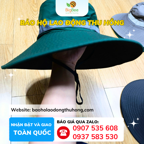 Nón tai bèo vải kaki thoáng mát Nón tai bèo vải kaki thoáng mát