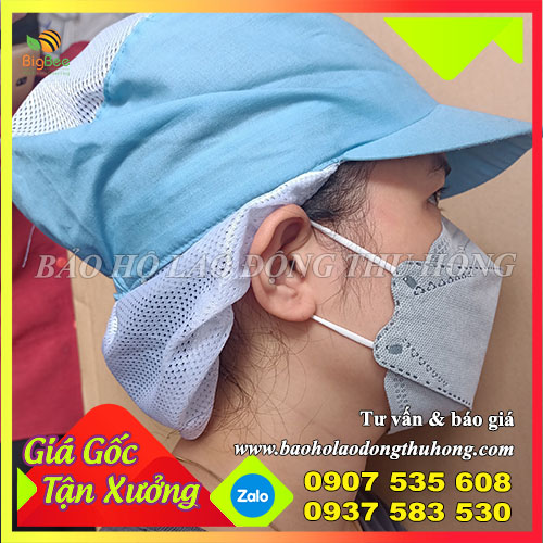 Nón thực phẩm phối lưới trùm tóc bằng vải siêu nhẹ đầu Nón thực phẩm phối lưới trùm tóc bằng vải siêu nhẹ đầu