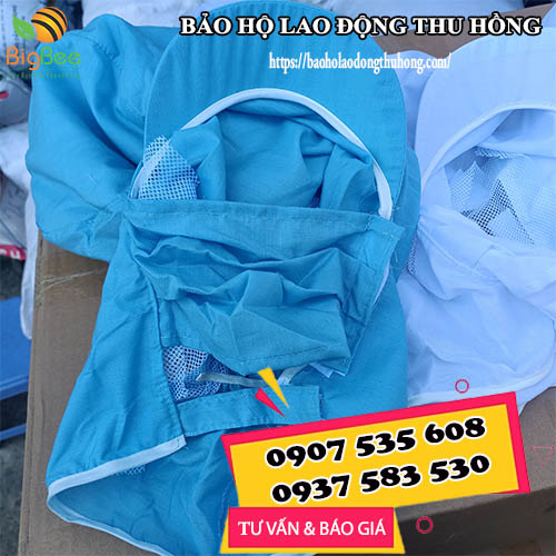 Nón thủy sản may kèm khẩu trang đảm bảo an toàn lao động Nón thủy sản may kèm khẩu trang đảm bảo an toàn lao động