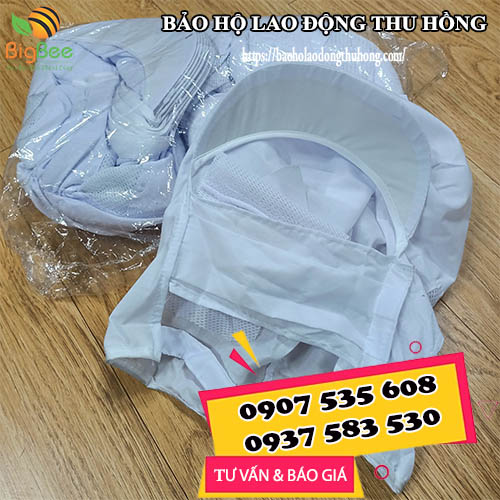Nón thủy sản may kèm khẩu trang vải kate silk nón thủy sản may kèm khẩu trang vải kate silk