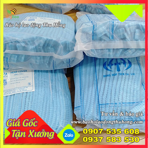Nón trùm đầu y tế đóng sẵn trong túi hút chân không Nón trùm đầu y tế đóng sẵn trong túi hút chân không