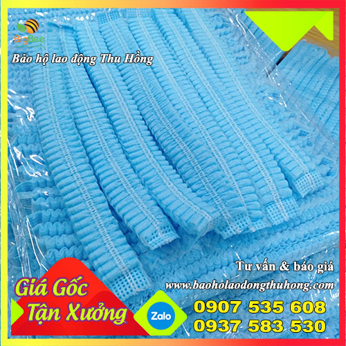 Nón trùm đầu y tế vải không dệt PP Nón trùm đầu y tế vải không dệt PP