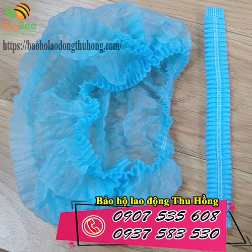 Nón trùm tóc con sâu vải không dệt