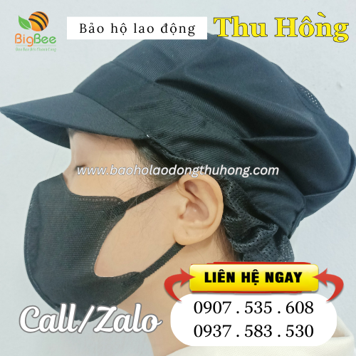 Nón vải công nhân trùm tóc gọn gàng, siêu tiện lợi Nón vải công nhân trùm tóc gọn gàng, siêu tiện lợi