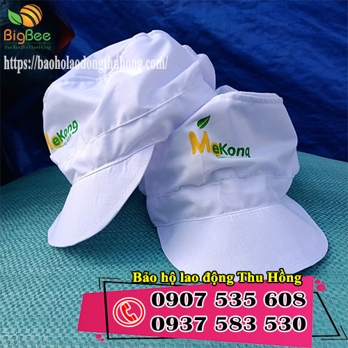 Nón vải đồng phục công nhân in logo