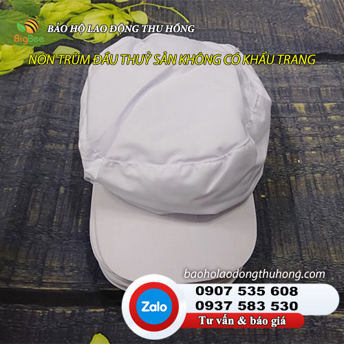 Nón thủy sản không khẩu trang sản xuất tại Thu Hồng Nón vải trùm đầu thuỷ sản không có khẩu trang cho công nhân 1