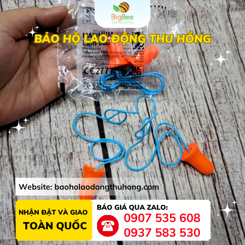 Nút bịt tai chống ồn Honeywell Max-30 có dây Nút bịt tai chống ồn Honeywell Max-30 có dây