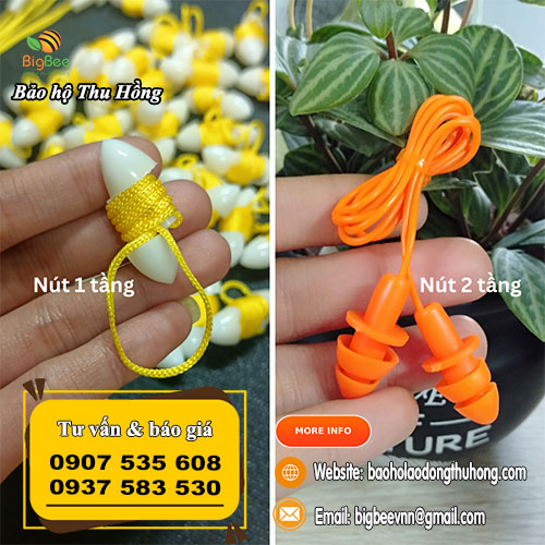 Nút nhét tai chống ồn 1 nấc và 2 nấc Nút nhét tai chống ồn 1 nấc và 2 nấc