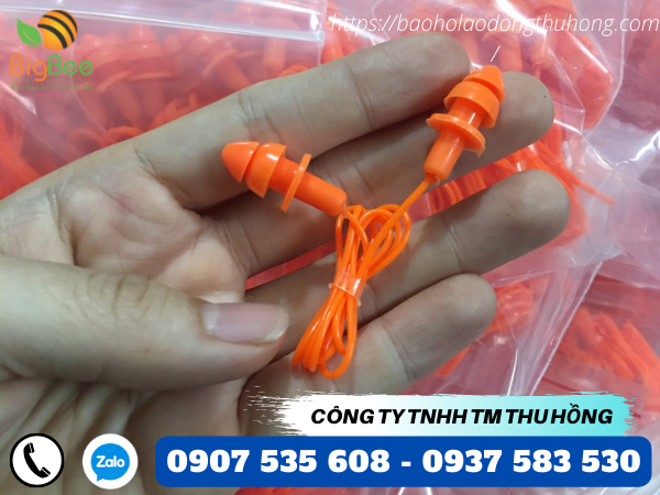 Nút tai chống ồn 2 nấc màu cam