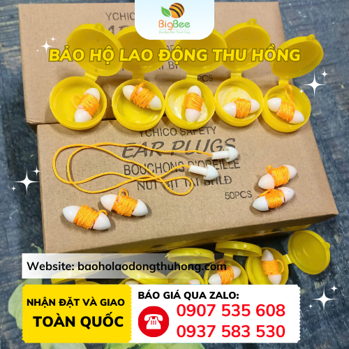 Nút tai chống ồn cao su Nút tai chống ồn cao su loại mềm, dễ vệ sinh, dùng được nhiều lần