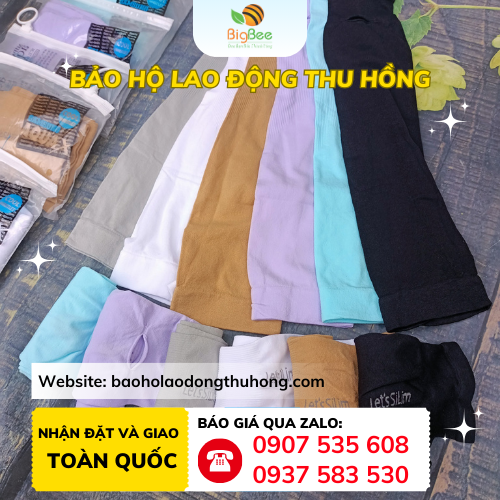 Ống tay chống nắng xỏ ngón vải thun lạnh cao cấp Ống tay chống nắng xỏ ngón vải thun lạnh cao cấp đủ màu