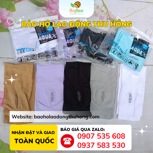 Ống tay chống nắng xỏ ngón vải thun lạnh cao cấp Ống tay chống nắng xỏ ngón vải thun lạnh cao cấp giá sỉ