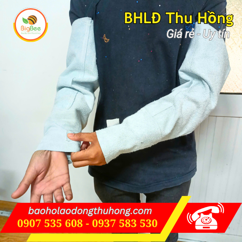 Ống tay da hàn bằng da bò chống cách nhiệt Ống tay da hàn bằng da bò chống cách nhiệt