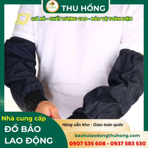 Ống tay jean dài tay màu xanh loại đẹp Ống tay jean dài tay màu xanh loại đẹp