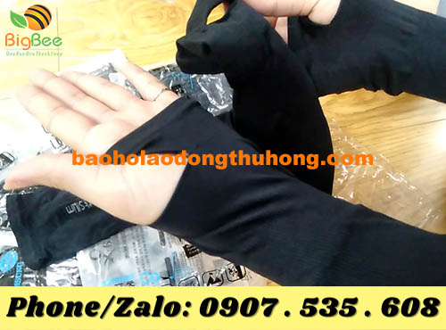 ống tay thun dài xỏ ngón hiệu quả bảo vệ toàn diện cho da tay