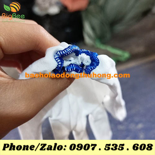 phần cổ tay của bao tay thun bo T5 nữ