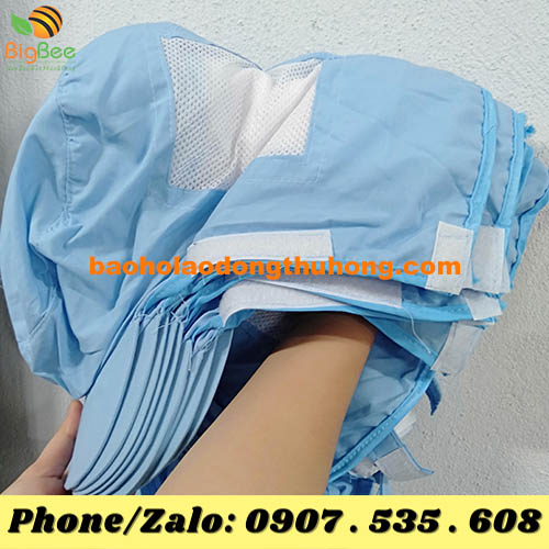 phân phối mũ vải trùm tóc thủy sản màu xanh giá sỉ