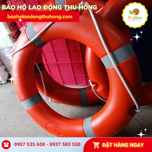 Phao cứu sinh tròn kèm dây Phao cứu sinh tròn kèm dây