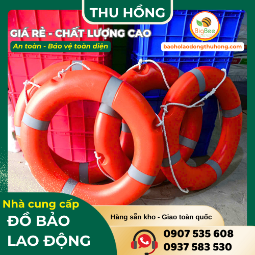 Phao nhựa tròn cứu hộ cứng cáp, siêu bền Phao nhựa tròn cứu hộ cứng cáp, siêu bền