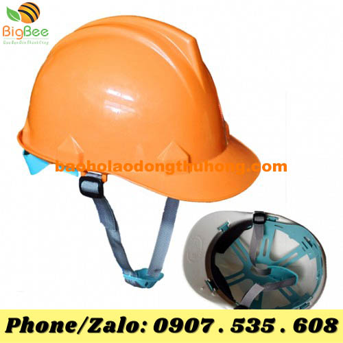 quai nón bảo hộ nhựa màu cam