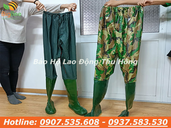 quần liền ủng lội nước