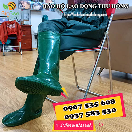 quần ủng cao su bảo hộ lao động loại dày