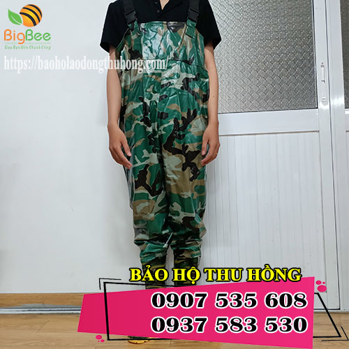 quần yếm rằn ri lội nước