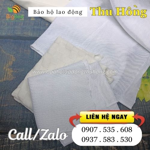 Quéo vải trắng không bụi chất poly Quéo vải trắng không bụi chất poly
