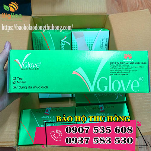 sẵn găng tay y tế không bột Vglove 1 thùng 10 hộp giá rẻ